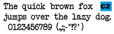 typewriter font microsoft word